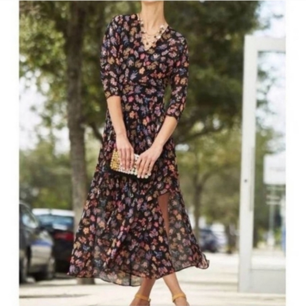 ANTHROPOLOGIE HD in Paris Varina Maxi Dress, Sz 6, 17" PTP, 56" L